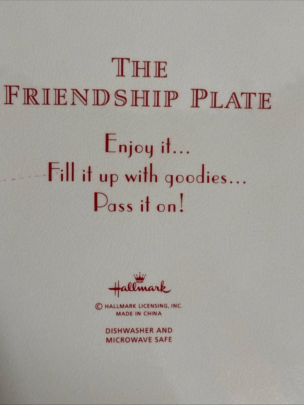 Hallmark Friendship Plate - Picture 3 of 3